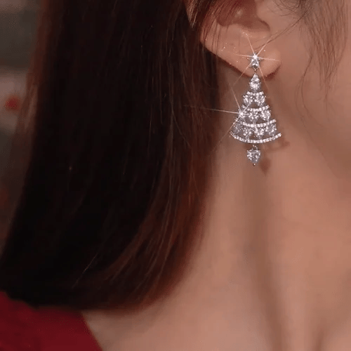 🎄Shiny Christmas Tree Earrings