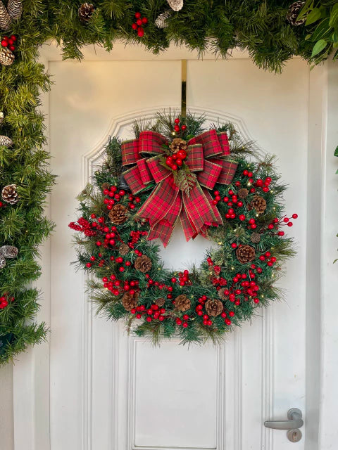 Christmas wreath 60cm with LED